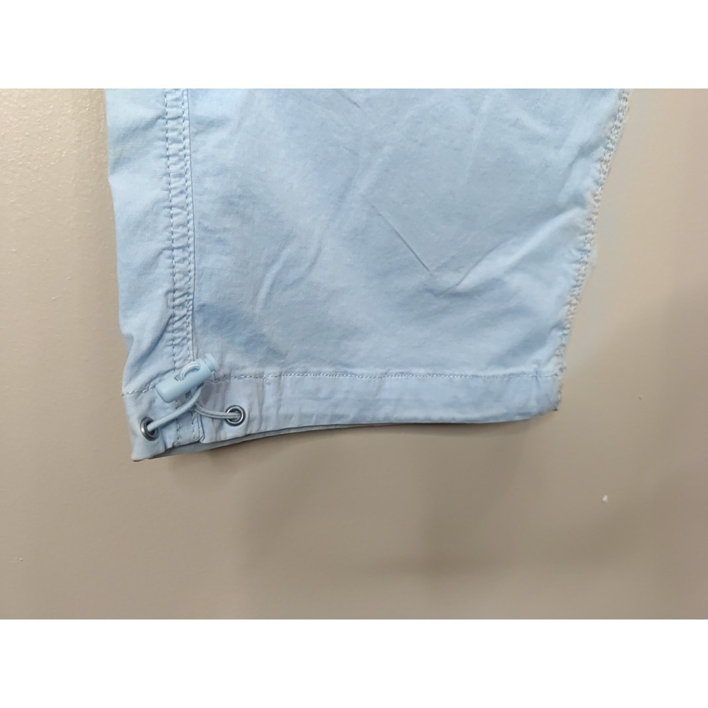 American Eagle Women Light Blue Wash Stretch Parachute Lightweight Pants Size S - Picture 2 of 7